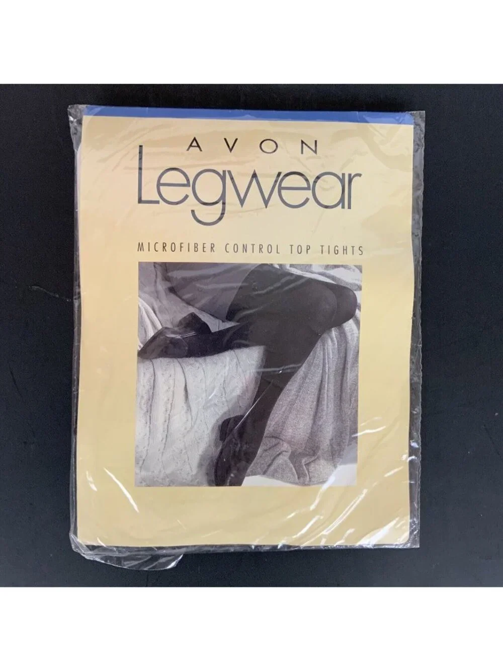 Avon Legwear Microfiber Control Top Tights Dark Navy Opaque Size B Medium